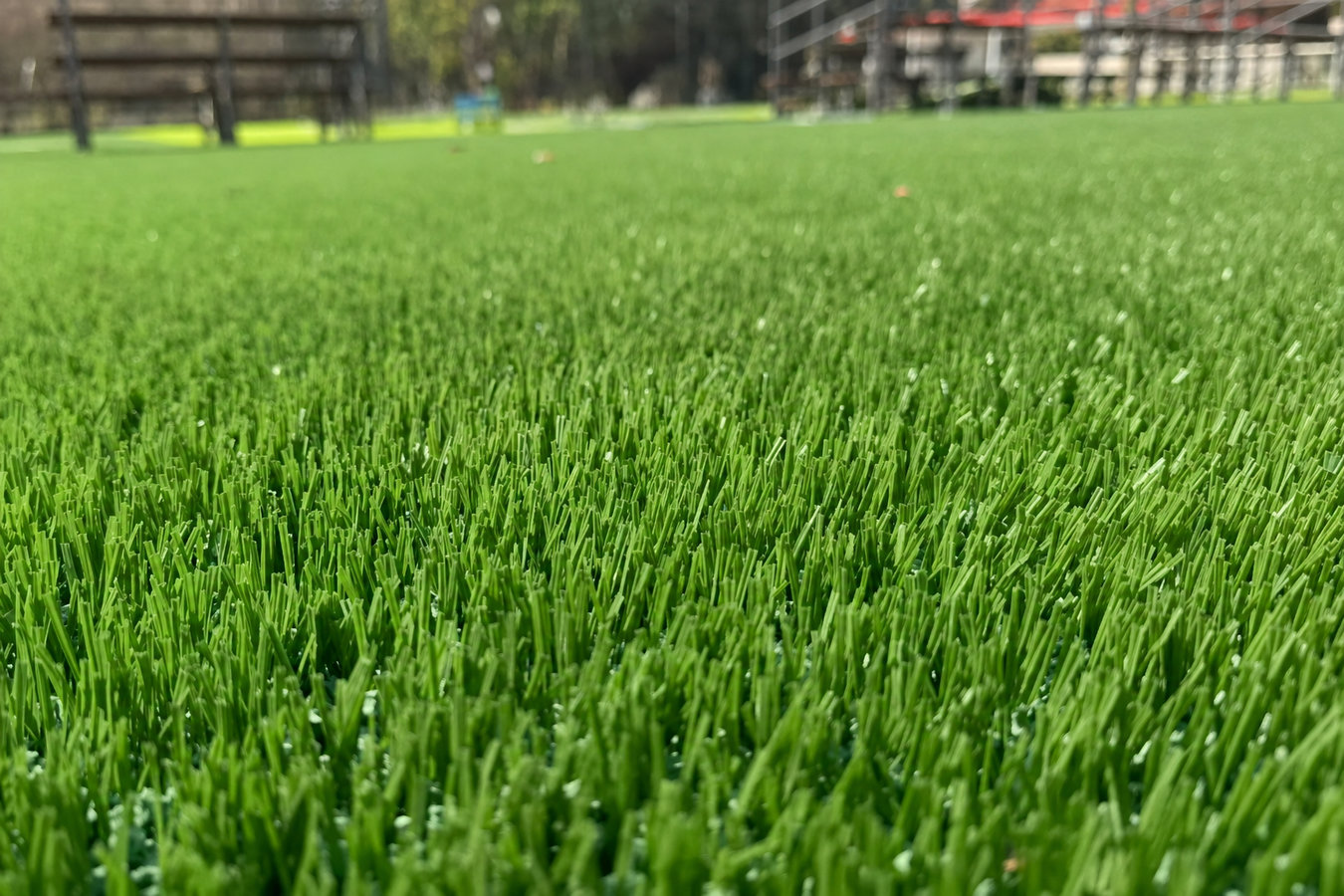 Synthetic lawn turf in El Centro, CA